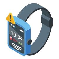 sport smartwatch symbol isometrischer vektor. Patientengesundheit vektor