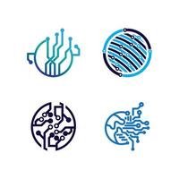 Technologie-Logo-Bilder-Illustrationsdesign vektor