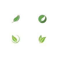 ekologi logotyp ikon natur element vektor