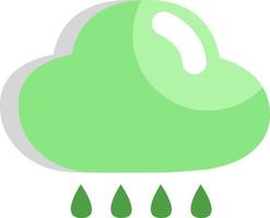 ekologi regn, ikon, vektor på vit bakgrund.
