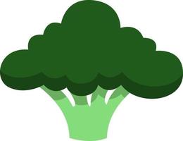 vegetarian broccoli, ikon, vektor på vit bakgrund.