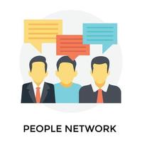 trendiges People-Netzwerk vektor
