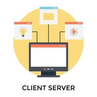 trend klient server vektor