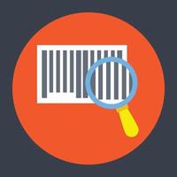 trendige Barcode-Suche vektor