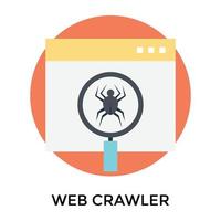 Trendiger Webcrawler vektor