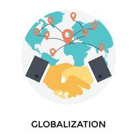 trendige Globalisierungskonzepte vektor