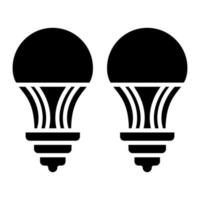 Glyphen-Symbol für LED-Leuchten vektor