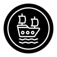 Dock-Glyphe-Symbol vektor