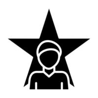 Symbol für Superstar-Glyphe vektor