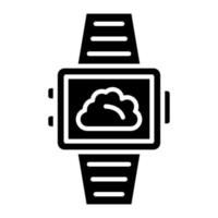 Symbol für Smartwatch-Wetterzeichen vektor