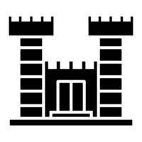 Burg-Glyphe-Symbol vektor