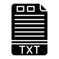 txt-Glyphe-Symbol vektor