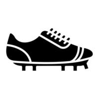 Glyphen-Symbol für Fußballschuhe vektor