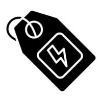 Flash-Sale-Glyphe-Symbol vektor