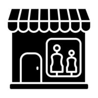 Boutique-Glyphe-Symbol vektor