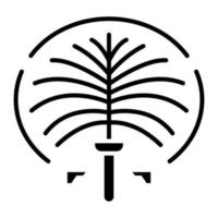Jumeirah-Glyphen-Symbol vektor
