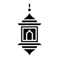 Arabisches Lampen-Glyphen-Symbol vektor