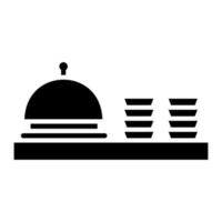 Chafing-Dish-Glyphe-Symbol vektor