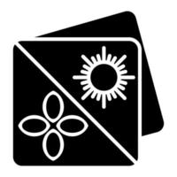 Glyphen-Symbol für die Frühlingskollektion vektor