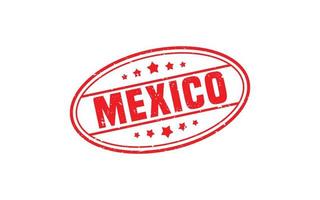 mexico stämpel sudd med grunge stil på vit bakgrund vektor