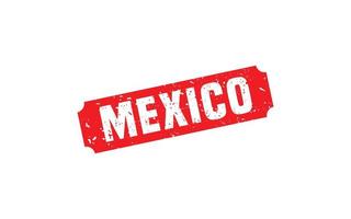 Mexiko-Stempelgummi mit Grunge-Stil auf weißem Hintergrund vektor