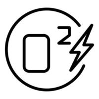 Sauerstoffkonzentrator Symbol Umrissvektor. Heimausrüstung vektor