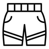 neuer Sport-Shorts-Icon-Umrissvektor. Fitnessstudio vektor
