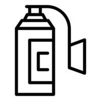 Sauerstoffmaske Tank Symbol Umrissvektor. medizinischer Konzentrator vektor