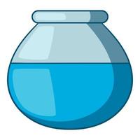 vatten tillbringare ikon, tecknad serie stil vektor