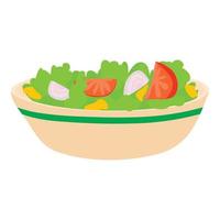 Salat-Symbol, Cartoon-Stil vektor