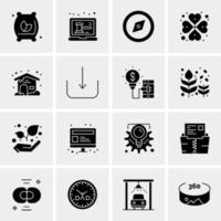 16 universelle Business-Icons Vektor kreative Icon-Illustration zur Verwendung in Web- und Mobilprojekten