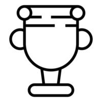 Cup Award Symbol Umrissvektor. Onlinetraining vektor