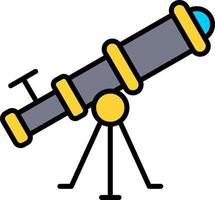 Teleskop kreatives Icon-Design vektor