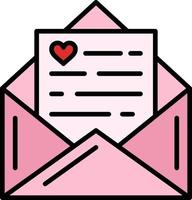 kärlek brev kreativ ikon design vektor