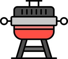 grill kreativ ikon design vektor