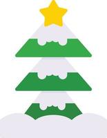 Weihnachtsbaum kreatives Icon-Design vektor