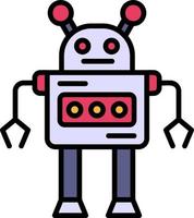 Roboter kreatives Icon-Design vektor