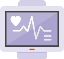 EKG-Monitor kreatives Icon-Design vektor