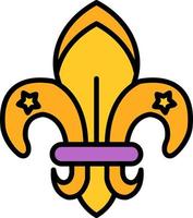 Fleur de Lis kreatives Icon-Design vektor