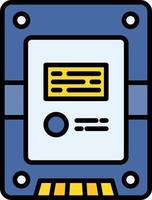Solid State Drive kreatives Icon-Design vektor