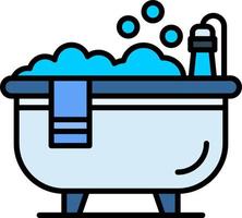 Badewanne kreatives Icon-Design vektor