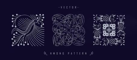 kinesisk traditionell konst mönster vektor
