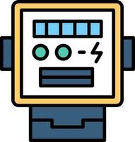 elektrisk meter kreativ ikon design vektor