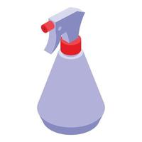 tvätta spray ikon isometrisk vektor. rena flaska vektor
