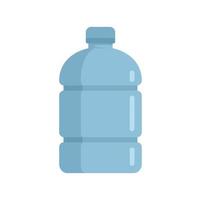 lagring vatten flaska ikon platt isolerat vektor