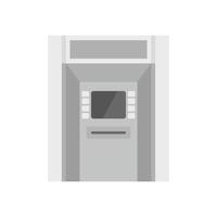 geldautomat zahlung symbol flach isoliert vektor