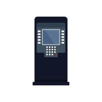 Geldautomat Symbol flach isoliert Vektor finanzieren