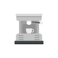 Kaffeemaschine Tasse Symbol flach isoliert Vektor