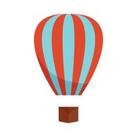 Luftballon-Symbol flach isolierter Vektor