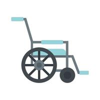 rörlighet rullstol ikon platt isolerat vektor